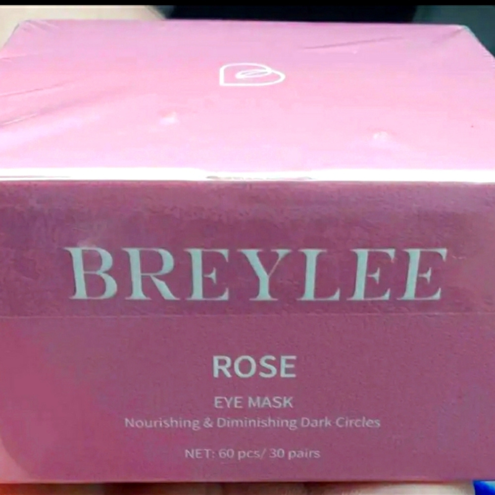 Sealed BREYLEE Pink Rose Eye Mask- 60pcs - Puffy Eyes/Dark Circles Treatments